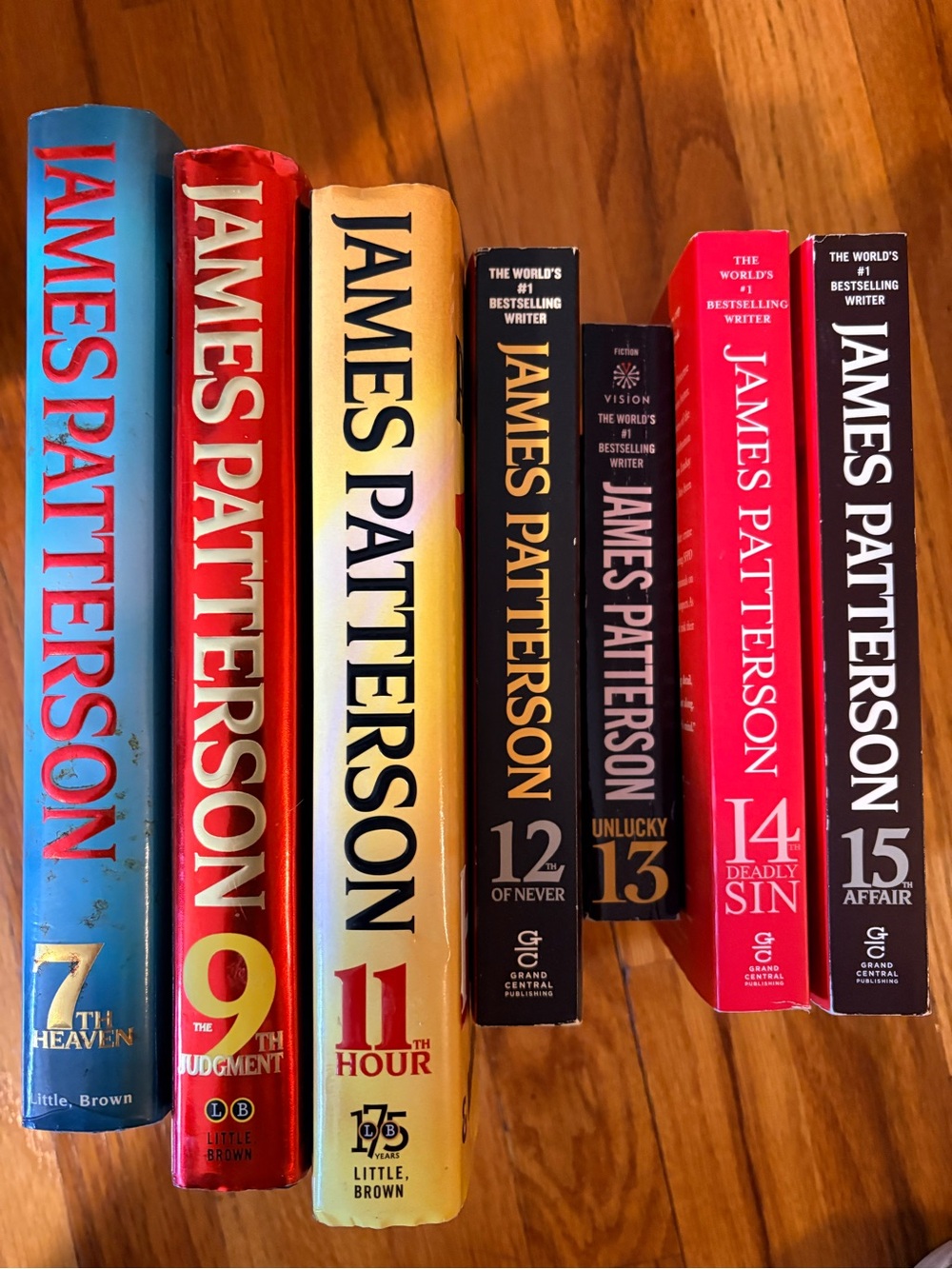 James Patterson Hardcover Novels - Multicolor Spine Set Women’s Murder Mystery